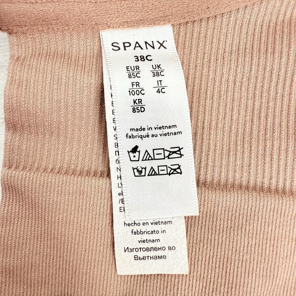 Spanx Bra-llelujah! Lightly Lined Full Coverage Bra Size 38C Nude Underwired - Picture 7 of 10